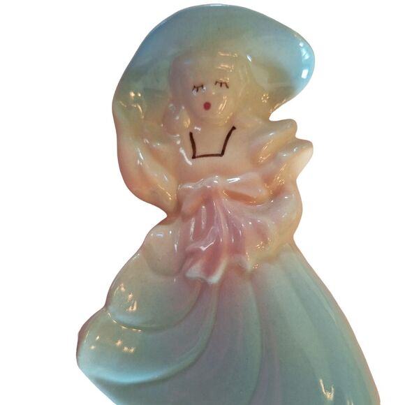 Shawnee Pottery Planters Vintage Pair of Southern Belles 1940s USA Hand Painted - Picture 5 of 16